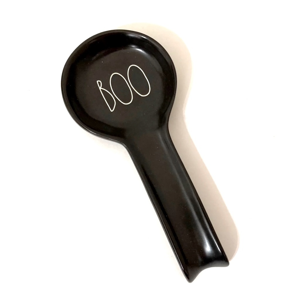 NEW Rae Dunn Black Boo Spoon Rest Halloween 👻